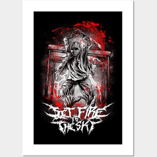 Summertime Slaughter - Black, White and Red all over, Band: Set Fire to the Sky Posters and Art